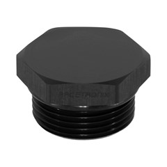 Plug, ORB -16AN, Hex Cap, AL-BLK