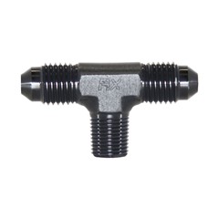 TEE, POTS -4AN Male » 1/8" MPT, Black