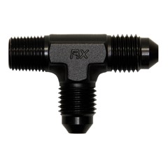 TEE, NOR -4AN Male » 1/8" MPT, BLK