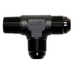 TEE, NOR -8 AN JIC Male » 3/8" NPT Male, Black