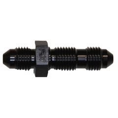 Bulkhead Straight, -3 AN JIC Male, Black