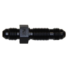 Bulkhead Straight, -4 AN JIC Male, Black