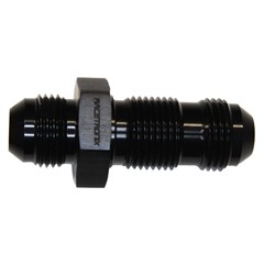Bulkhead Straight, -8 AN JIC Male, Black