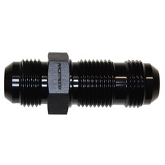 Bulkhead Straight, -10 AN JIC Male, Black