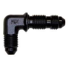 Bulkhead 90°, -4 AN JIC Male, Black