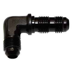 Bulkhead 90°, -6 AN JIC Male, Black