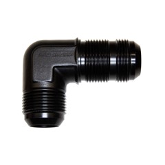 Bulkhead 90°, -16 AN JIC Male, Black