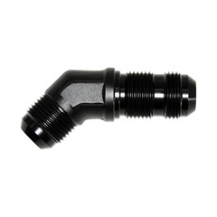 Bulkhead 45°, -12 AN JIC Male, Black