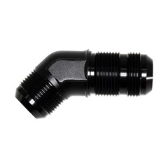 Bulkhead 45°, -16 AN JIC Male, Black