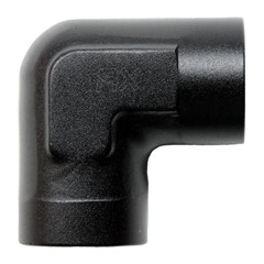Fitting  90°, 3/8" NPT Female Elbow, Black