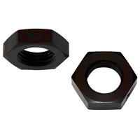 Bulkhead Nut -6AN, AL BLACK