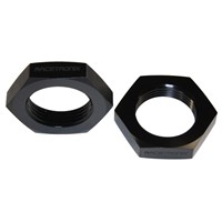 Bulkhead Nut -16AN, AL BLACK