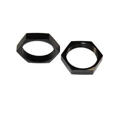 Bulkhead Nut -20AN, AL BLACK