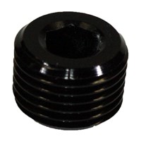 Plug, Internal Pipe 1/8" NPT Male, Black