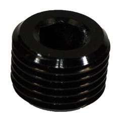 Internal Pipe Plug 1/8" MPT, Black