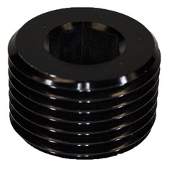 Plug, Internal Pipe 1/2" NPT Male, Black