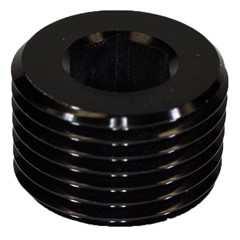 Internal Pipe Plug 1/2" MPT, Black