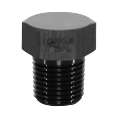 Hex Cap Pipe Plug 1/8" MPT, Black