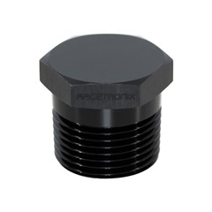 Hex Cap Pipe Plug 1" MPT, Black