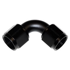 90° Coupler, -10AN Female Tube, BLACK