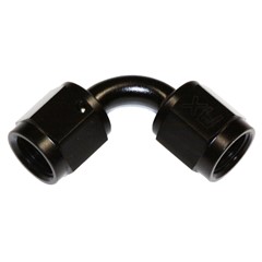 90° Coupler, -4AN Female Tube, BLACK