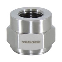 Weld Bung, 1/4" FPT, Hex, Mild Steel