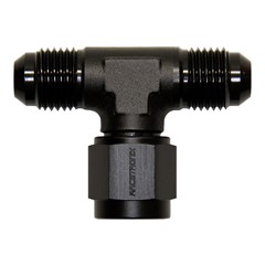 TEE, SOS -6 AN JIC Male » Female Swivel, Black