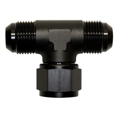 TEE, SOS -12 AN JIC Male » Female Swivel, Black