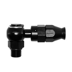 Banjo PTFE Hose End, -4 AN ORB Male, Black