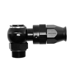 Banjo PTFE Hose End, -8 AN ORB Male, Black