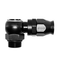 Banjo PTFE Hose End, -12 AN ORB Male, Black