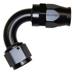 Fitting, PTFE 120° -10 AN JIC Female, Black
