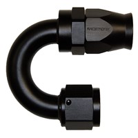 Fitting, PTFE 180° -10 AN JIC Female - Black