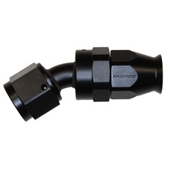 Fitting, PTFE 30° -8 AN JIC Female, Black
