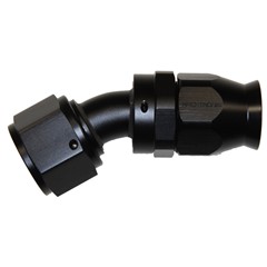 Fitting, PTFE 30° -12 AN JIC Female, Black