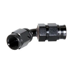 Fitting, PTFE 45° -3 AN JIC Female, Black