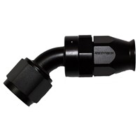 Fitting, PTFE 45° -8 AN JIC Female, Black