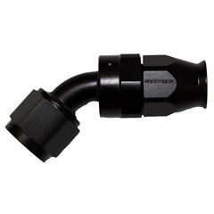 Fitting, PTFE 45° -8 AN JIC Female, Black