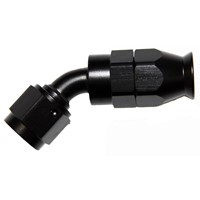 Fitting, PTFE 45° -6 AN JIC Female, Black