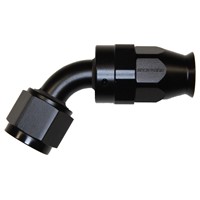 Fitting, PTFE 60° -8 AN JIC Female, Black