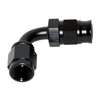 Fitting, PTFE 90° -3 AN JIC Female - Black