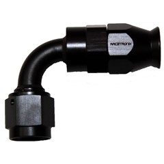 Fitting, PTFE 90° -6 AN JIC Female - Black