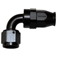 Fitting, PTFE 90° -8 AN JIC Female - Black
