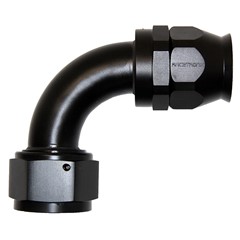 Fitting, PTFE 90° -16 AN JIC Female, Black