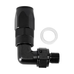 Fitting, 90° Rubber -6 » M12x1.5, washer