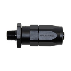 Hose Fitting, Rubber -6 AN to 1/8" NPT Male, Black