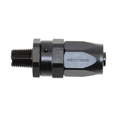 Hose Fitting, Rubber -8 AN to 1/4" NPT Male, Black