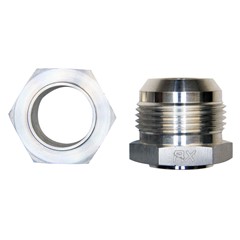 Weld Bung, -1 6AN JIC Male, Hex Aluminum