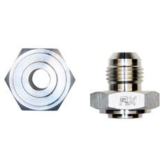 Weld Bung, -6 AN JIC Male, Hex Aluminum