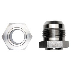 Weld Bung, -10 AN JIC Male, Hex Stainless Steel